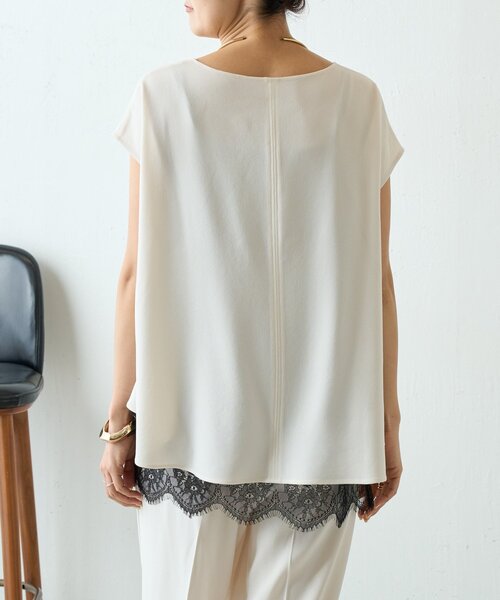 LIVETART（リヴェタート）の「《完売カラー近日追加予約》スソレースキャミ《LIVETART》（キャミソール・レディース・ホワイト/ブラック・FREE）」の16枚目の写真