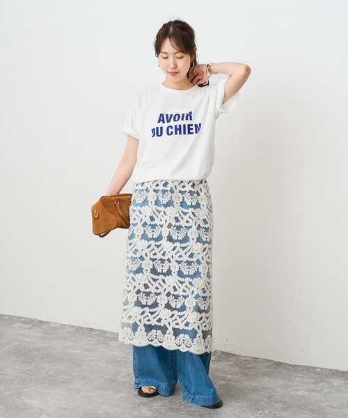 Spick & Span(スピックアンドスパン)の「バックフォトプリントT(Tシャツ/カットソー・レディース・ブルー/レッド/グリーン・FREE)」の5枚目の写真