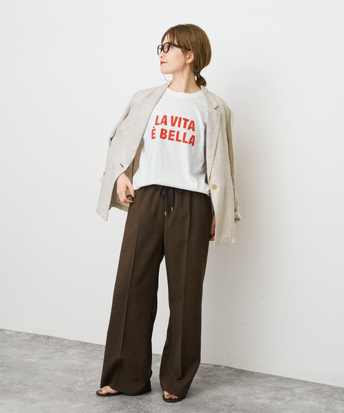 Spick & Span(スピックアンドスパン)の「バックフォトプリントT(Tシャツ/カットソー・レディース・ブルー/レッド/グリーン・FREE)」の6枚目の写真