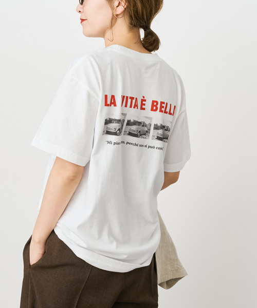Spick & Span(スピックアンドスパン)の「バックフォトプリントT(Tシャツ/カットソー・レディース・ブルー/レッド/グリーン・FREE)」の20枚目の写真