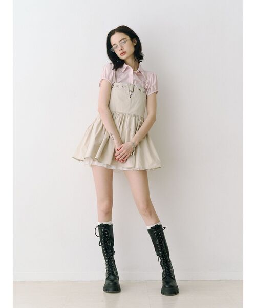 jouetie（ジュエティ）の「ミリタリーキャミチュニック（チュニック・レディース・アイボリー/カーキ/ブラック・MEDIUM）」の6枚目の写真