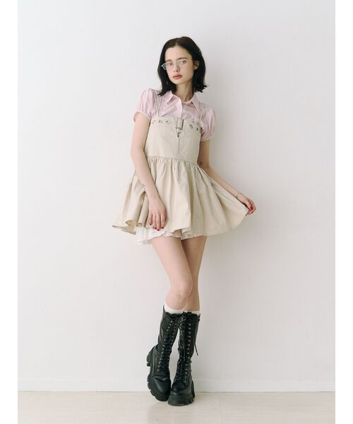 jouetie（ジュエティ）の「ミリタリーキャミチュニック（チュニック・レディース・アイボリー/カーキ/ブラック・MEDIUM）」の7枚目の写真