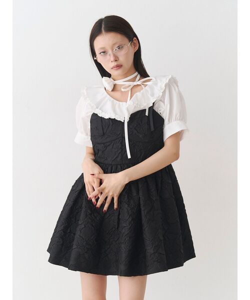 jouetie（ジュエティ）の「ミリタリーキャミチュニック（チュニック・レディース・アイボリー/カーキ/ブラック・MEDIUM）」の9枚目の写真