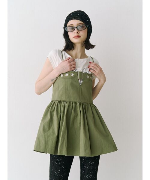 jouetie（ジュエティ）の「ミリタリーキャミチュニック（チュニック・レディース・アイボリー/カーキ/ブラック・MEDIUM）」の17枚目の写真