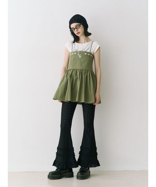 jouetie（ジュエティ）の「ミリタリーキャミチュニック（チュニック・レディース・アイボリー/カーキ/ブラック・MEDIUM）」の20枚目の写真