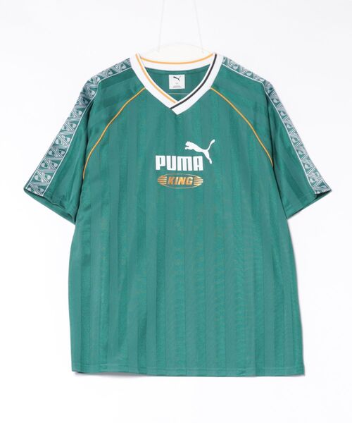 PUMA(プーマ)の「PUMA プーマ M KING RELAXED FOOTBALL JERSEY ショートスリーブ 633985 41EMERALD ICE(Tシャツ/カットソー・メンズ・グリーン・X-LARGE/MEDIUM/SMALL/LARGE)」の1枚目の写真