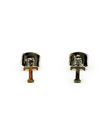 CARROLL（キャロル）の「CARROLL キャロル ラインストーンアルファベットモチーフキャッチピアス "T"（ピアス（両耳用））」