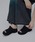 Ameri�i�A�����j�́uPLUMP LINE  SUEDE WEDGE SANDAL�i�T���_���j�v�b�u���b�N