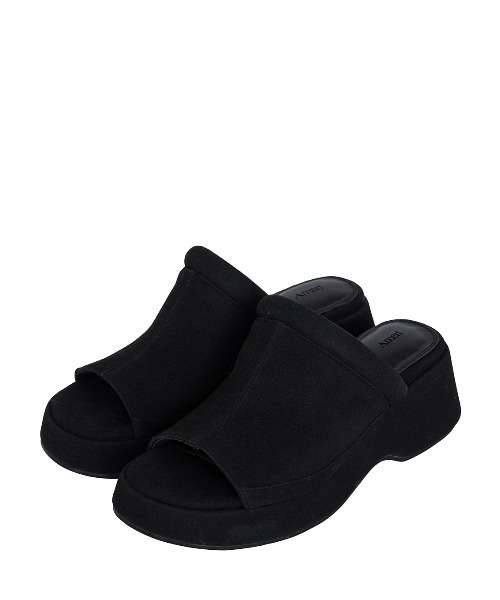 Ameri(アメリ)の「PLUMP LINE SUEDE WEDGE SANDAL(サンダル・レディース・ブラウン/ブラック/アイボリー・LARGE/MEDIUM/SMALL)」の6枚目の写真