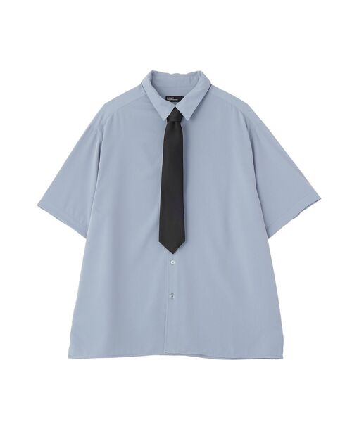 CRAFT STANDARD BOUTIQUE(クラフトスタンダードブティック)の「【クールドライ】ネクタイ付き半袖シャツ(シャツ/ブラウス・メンズ・ブラウン/ホワイト/ブルー・L/M)」の18枚目の写真
