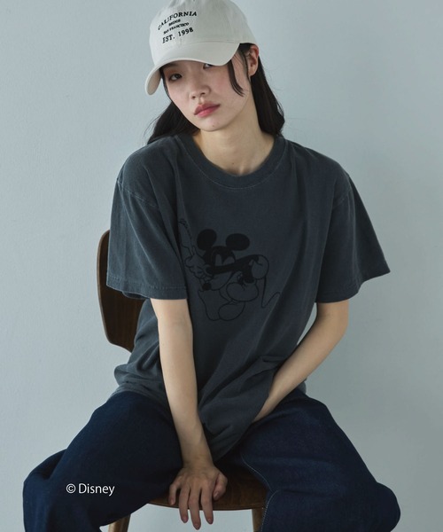 GOOD ROCK SPEED（グッドロックスピード）の「【GOOD ROCK SPEED】MICKEY/BAND TEE（Tシャツ/カットソー・レディース・ブラック/ベージュ・MEDIUM）」の10枚目の写真