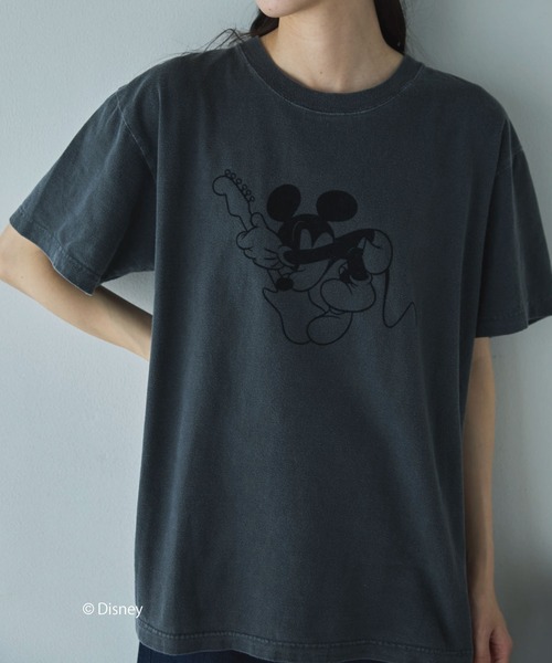 GOOD ROCK SPEED（グッドロックスピード）の「【GOOD ROCK SPEED】MICKEY/BAND TEE（Tシャツ/カットソー・レディース・ブラック/ベージュ・MEDIUM）」の22枚目の写真