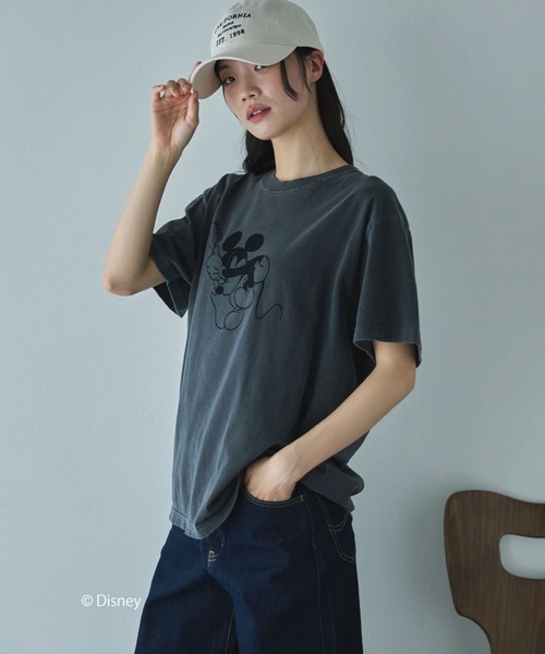 GOOD ROCK SPEED（グッドロックスピード）の「【GOOD ROCK SPEED】MICKEY/BAND TEE（Tシャツ/カットソー・レディース・ブラック/ベージュ・MEDIUM）」の19枚目の写真