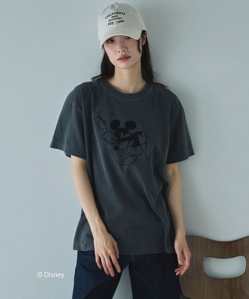 GOOD ROCK SPEED（グッドロックスピード）の「【GOOD ROCK SPEED】MICKEY/BAND TEE（Tシャツ/カットソー・レディース・ブラック/ベージュ・MEDIUM）」の13枚目の写真