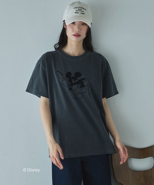 GOOD ROCK SPEED（グッドロックスピード）の「【GOOD ROCK SPEED】MICKEY/BAND TEE（Tシャツ/カットソー・レディース・ブラック/ベージュ・MEDIUM）」の14枚目の写真
