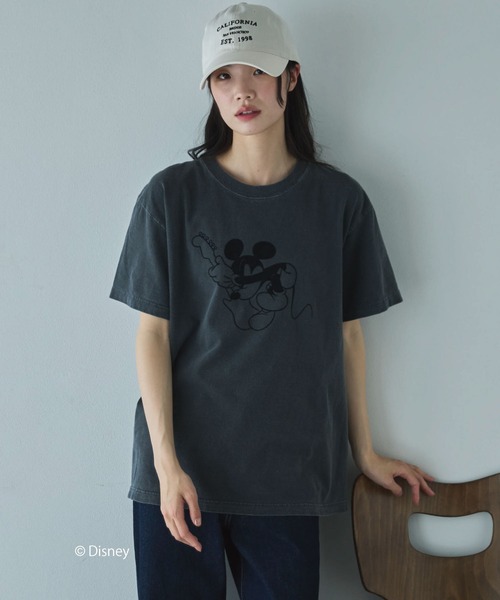 GOOD ROCK SPEED（グッドロックスピード）の「【GOOD ROCK SPEED】MICKEY/BAND TEE（Tシャツ/カットソー・レディース・ブラック/ベージュ・MEDIUM）」の16枚目の写真