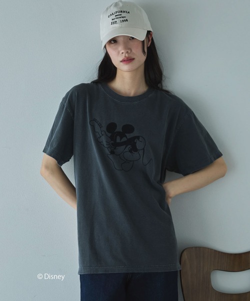 GOOD ROCK SPEED（グッドロックスピード）の「【GOOD ROCK SPEED】MICKEY/BAND TEE（Tシャツ/カットソー・レディース・ブラック/ベージュ・MEDIUM）」の17枚目の写真
