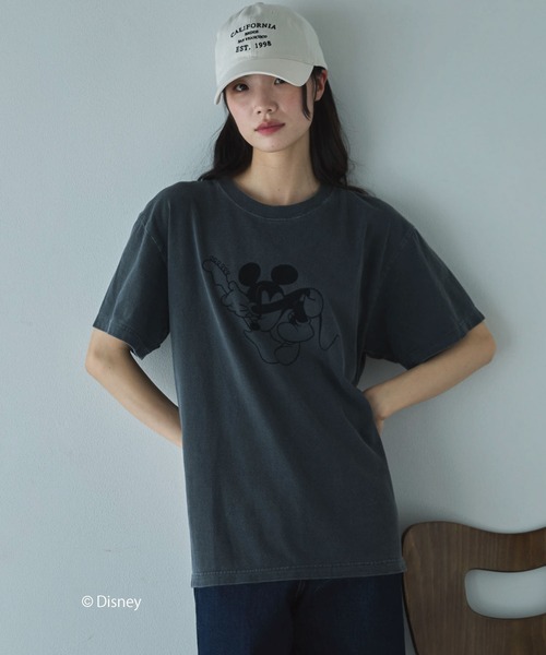 GOOD ROCK SPEED（グッドロックスピード）の「【GOOD ROCK SPEED】MICKEY/BAND TEE（Tシャツ/カットソー・レディース・ブラック/ベージュ・MEDIUM）」の18枚目の写真