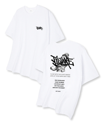 ミリダイノ オーバーサイズ 半袖Tシャツ ホワイト