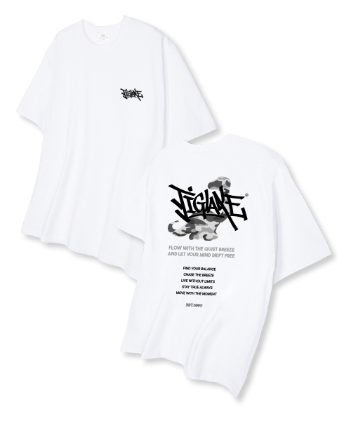 TI.GLAKE(ティーグレイク)の「ミリダイノ オーバーサイズ 半袖Tシャツ ホワイト(Tシャツ/カットソー・メンズ・その他・LARGE/X-LARGE/XX-LARGE)」の1枚目の写真