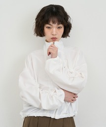 NUJOH（ヌゾ）の「Light Zip-Up Shirring Jacket / ライトジップアップシャーリングジャケット（ブルゾン）」