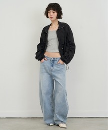 NUJOH（ヌゾ）の「Light Zip-Up Shirring Jacket / ライトジップアップシャーリングジャケット（ブルゾン）」