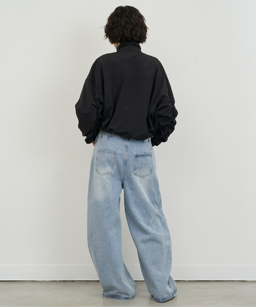 NUJOH(ヌゾ)の「Light Zip-Up Shirring Jacket / ライトジップアップシャーリングジャケット(ブルゾン・レディース・ホワイト/グレー/ブラック・FREE)」の21枚目の写真
