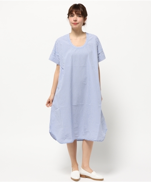 homspun ホームスパン デニム コクーン ワンピース 美品 homspun ホームスパン 11ozデニムパンツ #グレー、ダーク