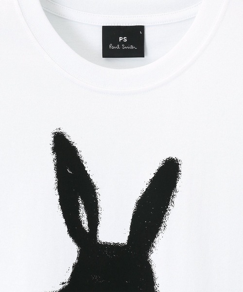PS Paul Smith（ピーエスポールスミス）の「“Silhouette Bunny” 半袖Tシャツ【162555 011R】（Tシャツ/カットソー・メンズ・ホワイト/ブラック・XX-LARGE/X-LARGE/LARGE/MEDIUM/SMALL）」の3枚目の写真