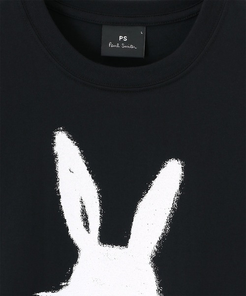 PS Paul Smith（ピーエスポールスミス）の「“Silhouette Bunny” 半袖Tシャツ【162555 011R】（Tシャツ/カットソー・メンズ・ホワイト/ブラック・XX-LARGE/X-LARGE/LARGE/MEDIUM/SMALL）」の5枚目の写真