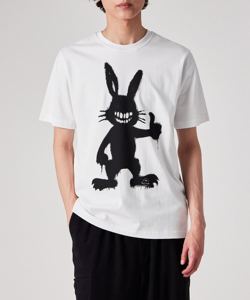 PS Paul Smith（ピーエスポールスミス）の「“Silhouette Bunny” 半袖Tシャツ【162555 011R】（Tシャツ/カットソー・メンズ・ホワイト/ブラック・XX-LARGE/X-LARGE/LARGE/MEDIUM/SMALL）」の8枚目の写真