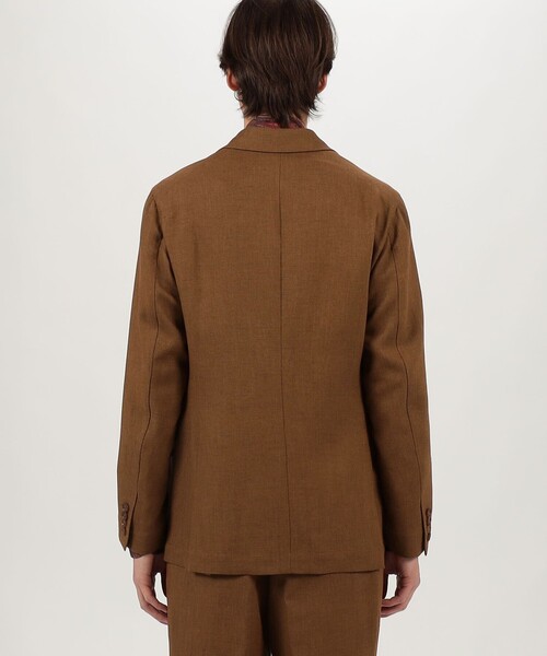 TOMORROWLAND （トゥモローランド）の「ウールリネンメッシュシャンブレー ダブルブレステッド6Bジャケット（テーラードジャケット・メンズ・カーキ/テラコッタ・44/46/48/50）」の7枚目の写真