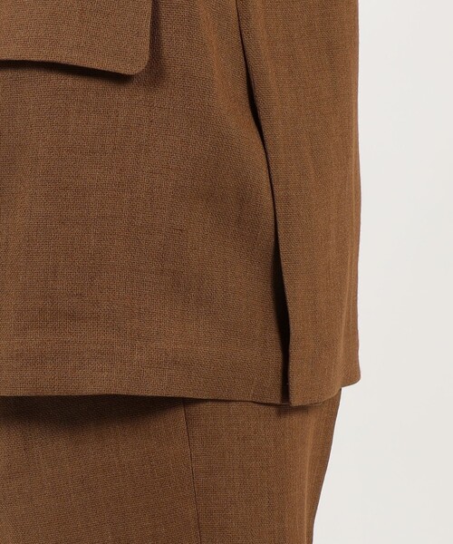 TOMORROWLAND （トゥモローランド）の「ウールリネンメッシュシャンブレー ダブルブレステッド6Bジャケット（テーラードジャケット・メンズ・カーキ/テラコッタ・44/46/48/50）」の13枚目の写真