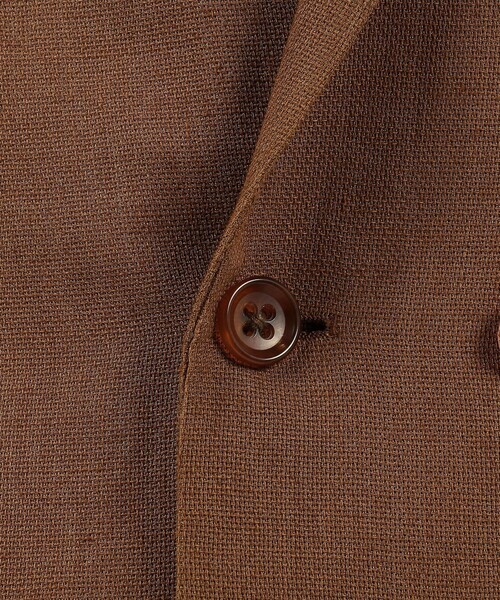 TOMORROWLAND （トゥモローランド）の「ウールリネンメッシュシャンブレー ダブルブレステッド6Bジャケット（テーラードジャケット・メンズ・カーキ/テラコッタ・44/46/48/50）」の14枚目の写真