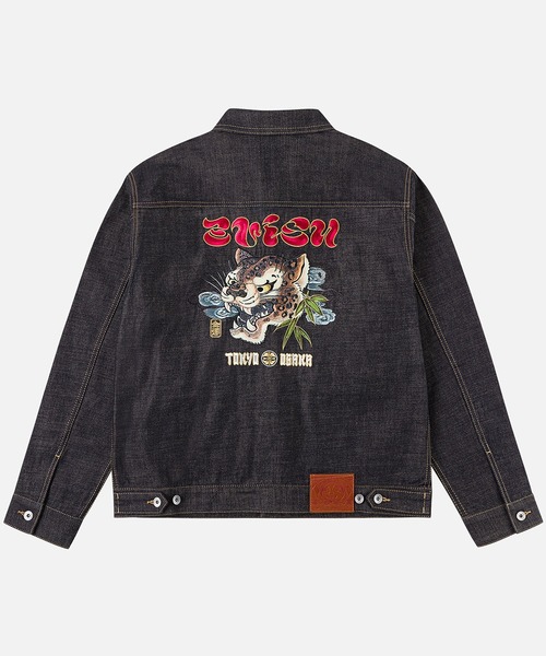 HT, LEOPARD EMB. DENIM JACKET'（デニムジャケット）｜EVISU