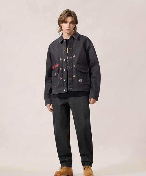EVISU（エヴィス）の「"HT, LEOPARD EMB. DENIM  JACKET"（デニムジャケット・メンズ・インディゴブルー・LARGE/MEDIUM）」の3枚目の写真