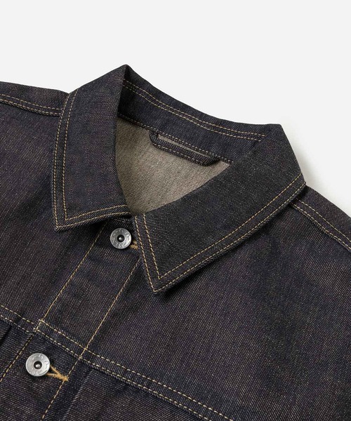 EVISU（エヴィス）の「"HT, LEOPARD EMB. DENIM  JACKET"（デニムジャケット・メンズ・インディゴブルー・LARGE/MEDIUM）」の9枚目の写真