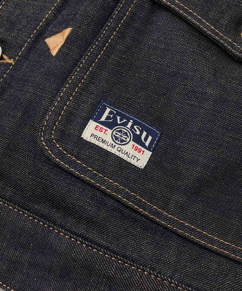EVISU（エヴィス）の「"HT, LEOPARD EMB. DENIM  JACKET"（デニムジャケット・メンズ・インディゴブルー・LARGE/MEDIUM）」の11枚目の写真
