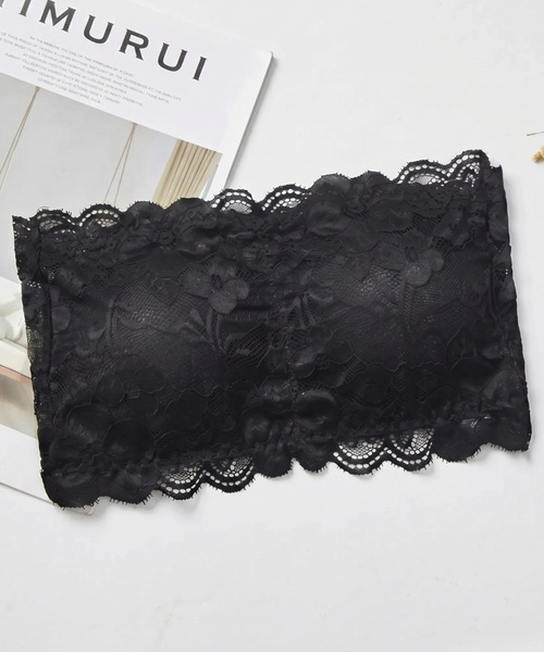 yuue' ( wear )（ユーイ）の「カップ付きレースブラトップ（チューブトップ・レディース・ベージュ/ホワイト/ブラック・FREE）」の8枚目の写真