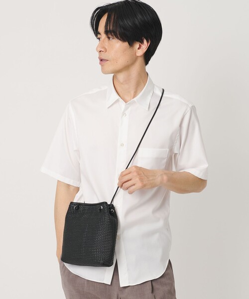 BEAUTY&YOUTH UNITED ARROWS(ビューティーアンドユースユナイテッドアローズ)の「ウーブン メッシュ ミニ ショルダー バッグ(ショルダーバッグ・メンズ・ブラック・FREE)」の1枚目の写真