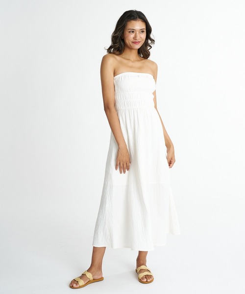 BILLABONG(ビラボン)の「BILLABONG ウィメンズ IN THE SKY MIDI DRS ワンピース 【2026年夏モデル】(ワンピース・レディース・ホワイト系その他・SMALL)」の1枚目の写真