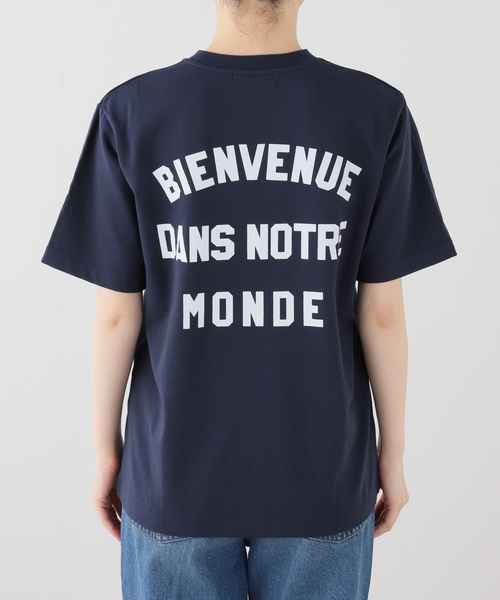 IENA(イエナ)の「《一部店舗限定》Maison IENA ロゴTシャツ(Tシャツ/カットソー・レディース・ネイビー/ホワイト・FREE)」の4枚目の写真