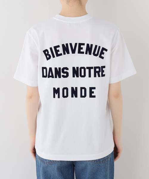 IENA(イエナ)の「《一部店舗限定》Maison IENA ロゴTシャツ(Tシャツ/カットソー・レディース・ネイビー/ホワイト・FREE)」の5枚目の写真