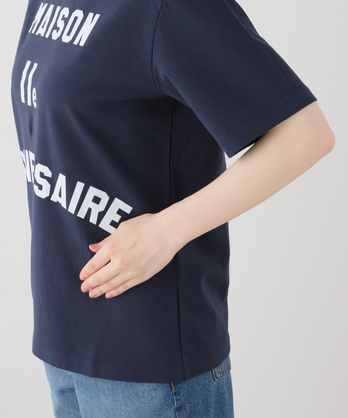 IENA(イエナ)の「《一部店舗限定》Maison IENA ロゴTシャツ(Tシャツ/カットソー・レディース・ネイビー/ホワイト・FREE)」の6枚目の写真