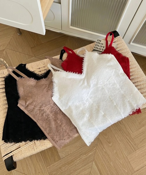 yuue' ( wear )（ユーイ）の「カップ付きレースキャミソール（キャミソール・レディース・ブラック/ホワイト・FREE）」の20枚目の写真