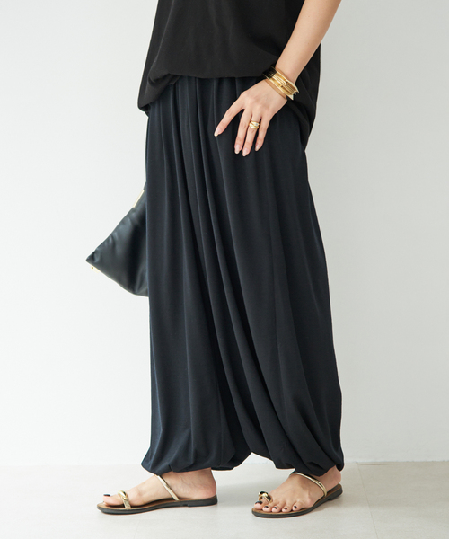 Deuxieme Classe(ドゥーズィエムクラス)の「Prime wool harem パンツ(スラックス・レディース・ブラック/ブラウン・38/36)」の9枚目の写真