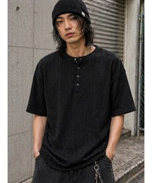 【Bls】 【ZM】【Bling Leads】ランダムテレコ ヘンリーネックTEE