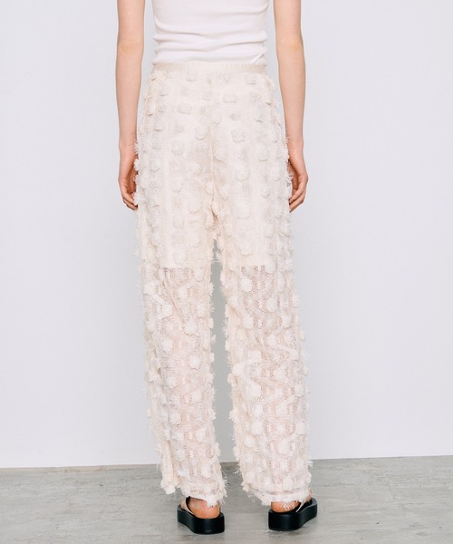 PRANK PROJECT（プランクプロジェクト）の「フラワーメッシュパンツ / Flower Mesh Pants（その他パンツ・レディース・ホワイト/ブラック・36/38）」の7枚目の写真