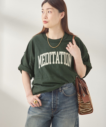 is-ness（イズネス）の「ISNESS MUSIC/イズネス ミュージック 別注カレッジ風Tシャツ（Tシャツ/カットソー）」