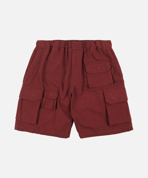 FRIZMWORKS(フリズムワークス)の「CANVAS MULTI POCKET SHORTS _ BURGUNDY(その他パンツ・メンズ・その他・SMALL/MEDIUM/LARGE/X-LARGE)」の1枚目の写真